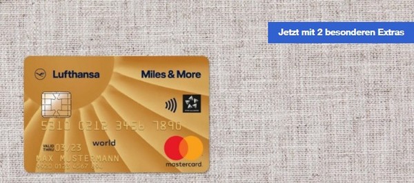 Bis Ende Oktober 2022 Lufthansa miles and More Kreditkarte mit bis zu 20.000 Meilen und zwei Lounge Pässen