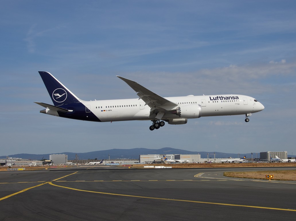 Im August 2022 hat die Lufthansa in Frankfurt den ersten Dreamliner in Empfang genommen