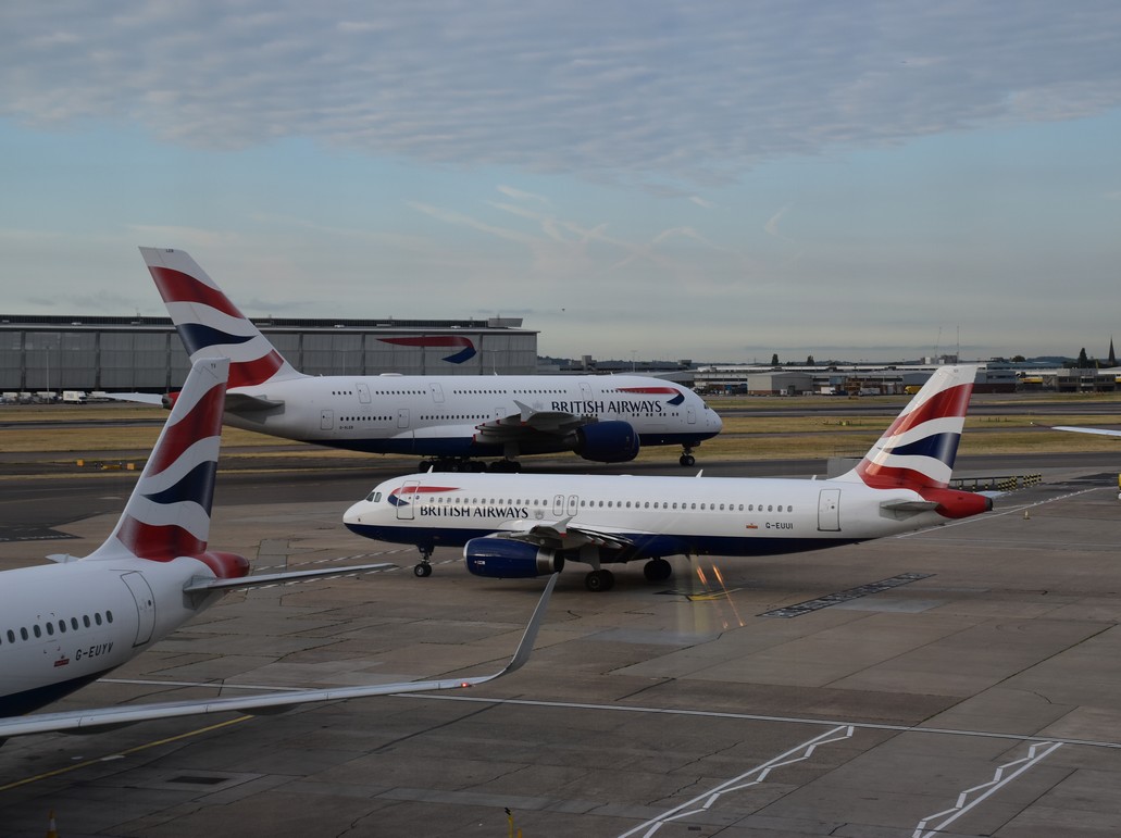 British Airways Flugzeuge in London Heathrow