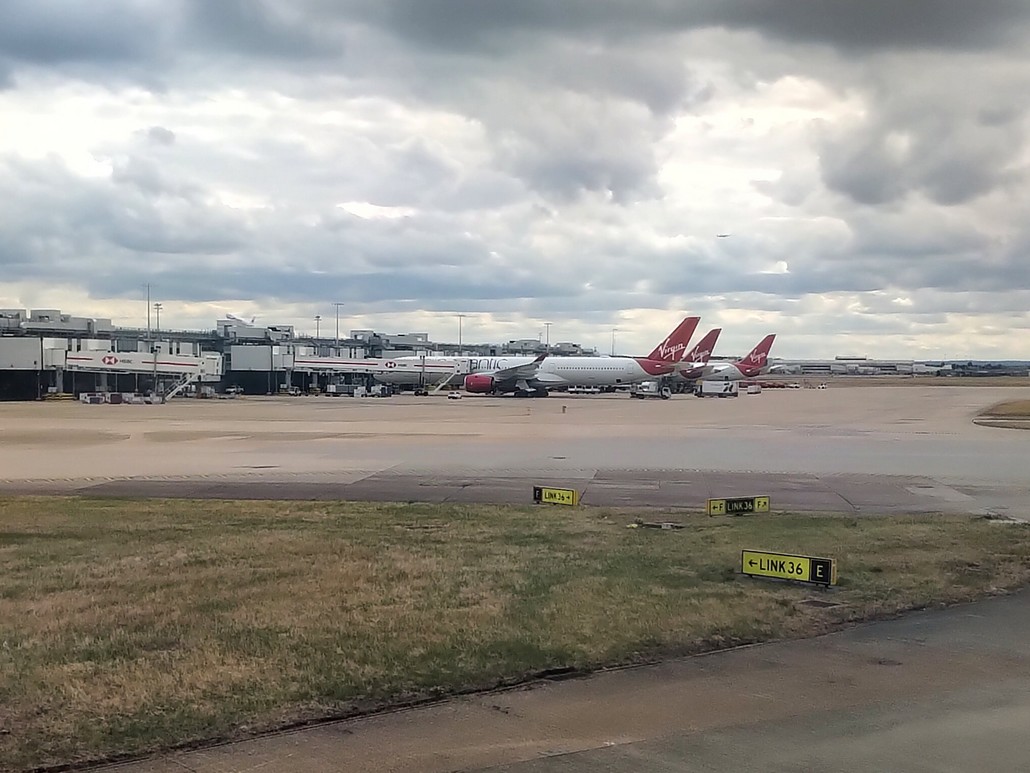 Virgin Atlantic Flugzeuge in London Heathrow