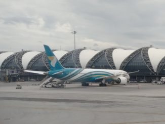 Oman Air Boeing 787-9 in Bangkok Suvarnabhumi Airport