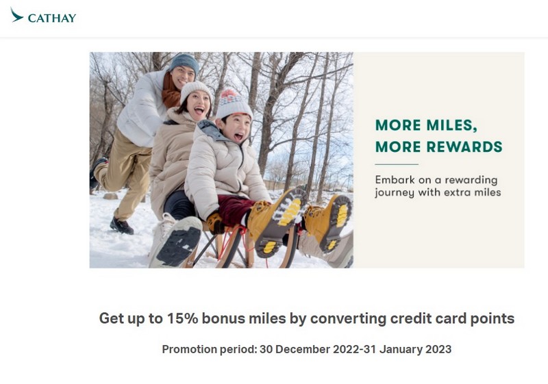 Bis zu15% Bonus beim Transfer von American Express zu Catahy Pacific Asia Miles bis 31.01.2023