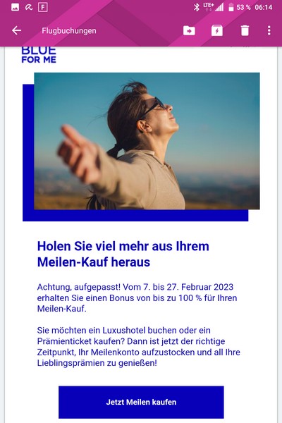 Bis zu 100% Bonus beim Flying Blue Meilenkauf bis 27.02.2023