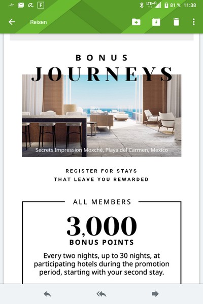 Bonus Journey Promotion 2023 - 3.000 World of Hyatt Punkte nach jeder zweiten Nacht bis 26.05.2023