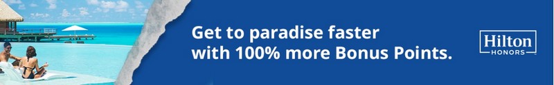 100% Bonus beim Kauf Hilton Honors Punkten bis 19.09.2023