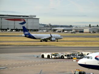 SAS Airbus A320 in London Heathrow