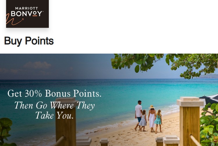 30% Bonus beim Kauf von Marriot Bonvoy Punkten bis 16.07.2025