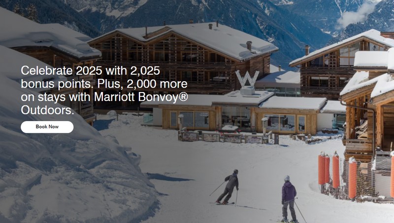 2.025 Marriott Bonvoy Bonuspunte für drei Aufenthalte im Zeitraum 28.10.2025 bis 10.01.2026