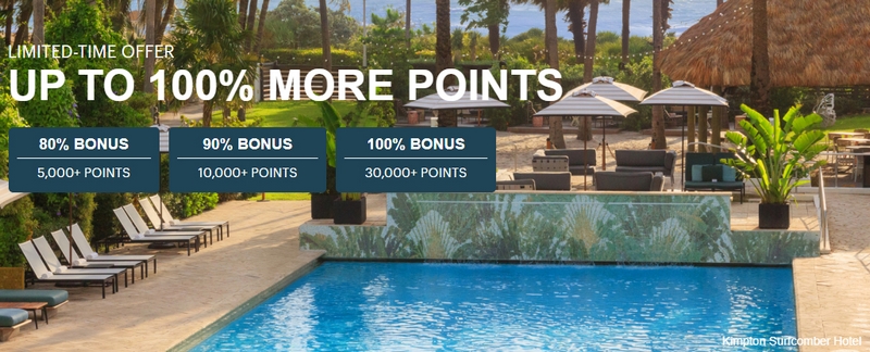 80%, 90% oder 100% Bonus beim Kauf von IHG One Rewards Punkten bis 17.03.2026