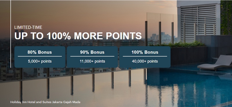 Zwischen 80% und 100% Bonus beim Kauf von IHG One Rewards Punkten bis 17.08.2026
